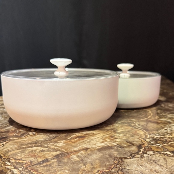 Pampered Chef White hot/cold storage with lids - Picture 3 of 5